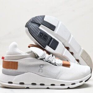 ON Running Cloudnova Women Shoes White Pearl